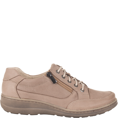 Komfortowe półbuty damskie skórzane Syrena SH 357 beżowe