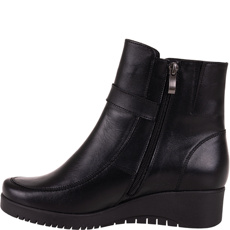 Wygodne botki damskie skórzane Syrena SGO 1249 czarne