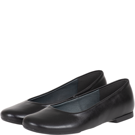 Balerinki Syrena SWB 020 czarne, skóra, płaski obcas