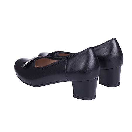 Czółenka damskie na słupku czarne marki Syrena SE P-222