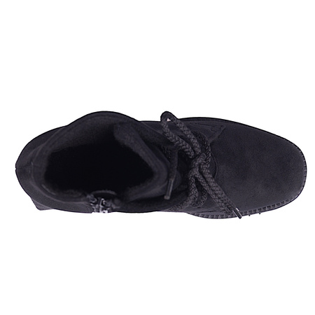 Polskie botki na obcasie ocieplane z linii Eco model EDA 322Z czarne