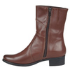 Brązowe botki damskie skórzane - Syrena SE 220M