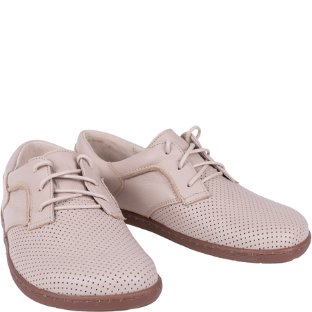 Półbuty damskie marki Syrena SH 715-2B ecru - Skóra naturalna