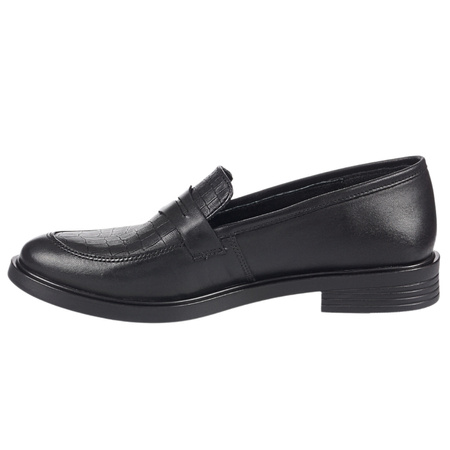 Mokasyny damskie Syrena SE 02882 w kolorze czarnym