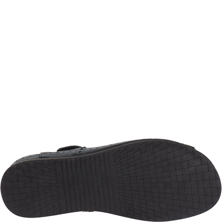 Skórzane sandały damskie na rzepy Syrena SH 139 grafit