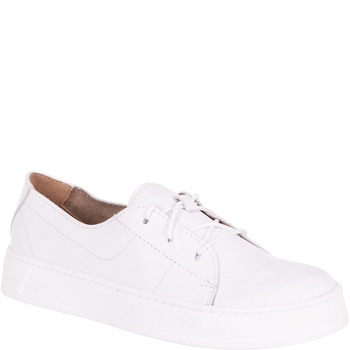 Półbuty damskie skórzane Syrena SLA 1101/121 białe