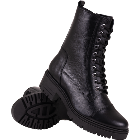 Trzewiki damskie skórzane marki Syrena SPU B-246 czarne