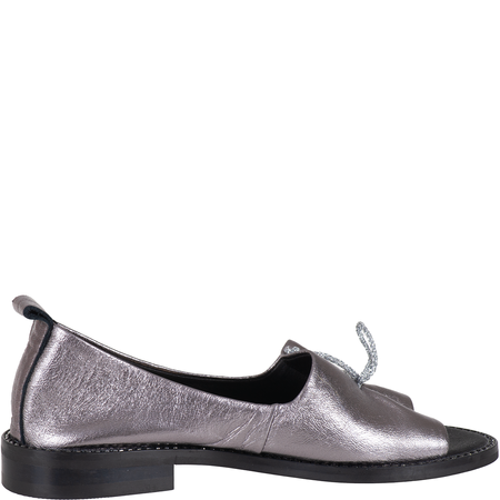 Sandały damskie Syrena SLA 1036 srebrne, skóra licowa