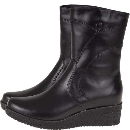 Wygodne botki damskie skórzane Syrena SWB K-223 czarne