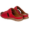 Klapki damskie Syrena SST 925 czerwone - skóra naturalna