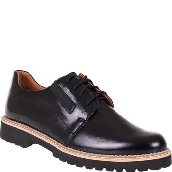 Syrena SGO 1104 czarne półbuty damskie - skóra naturalna