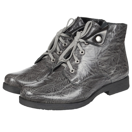 Stylowe botki damskie Syrena SST 3028 - skóra lakierowana