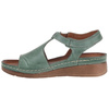 Sandały Skórzane Damskie Marki Syrena SST 924 Zielone