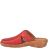 Klapki damskie skórzane Syrena SST 664 w kolorze czerwonym