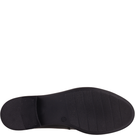 Półbuty damskie mokasyny skórzane Syrena SE 0052P czarne