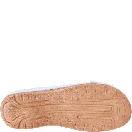 Klapki damskie skórzane marki Syrena SST 869 białe