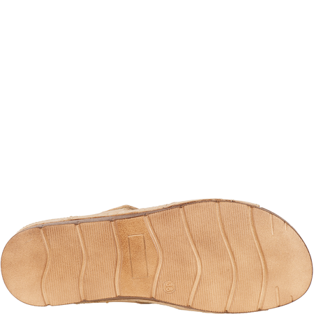 Klapki damskie skórzane marki Syrena SST 908/K beżowe