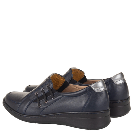 Półbuty damskie granatowe Syrena SE P-264 - skóra naturalna