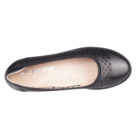 Elastyczne półbuty damskie Syrena SE 22P-196 czarne