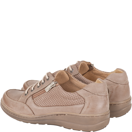 Komfortowe półbuty damskie skórzane Syrena SH 357 beż-2