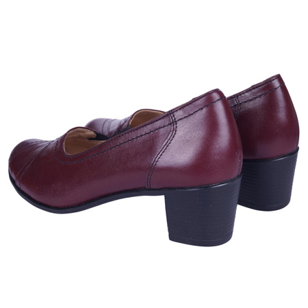 Czółenka damskie marki Syrena 203A bordowe