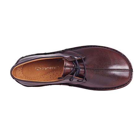 Półbuty damskie skórzane wiązane Syrena SWB 160 kabir