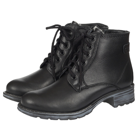 Komfortowe botki damskie Syrena SST 2032 - skóra naturalna