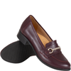 Mokasyny damskie Syrena SE P-287 bordowe skóra licowa