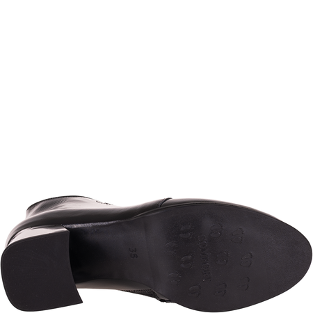 Czółenka skórzane Syrena SPU B-281 czarne lakierowane