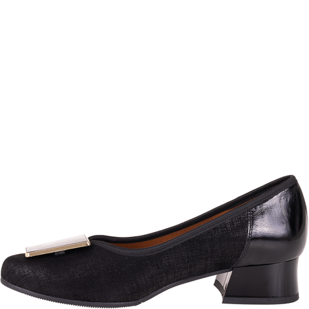 Czółenka damskie skórzane Syrena SGO 1932 czarne