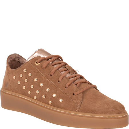  Półbuty damskie skórzane Syrena SLA 1144/226 tabaco welur