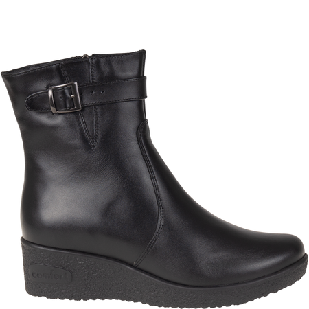 Komfortowe botki damskie skórzane Syrena SWB K-247 czarne