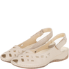 Skórzane sandały damskie ażurowe Syrena SH 4027 ecru