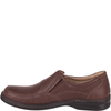 Wygodne półbuty męskie wsuwane - Syrena SH 871, brązowe