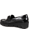 Skórzane mokasyny damskie Syrena SLA 989/P czarny naplak