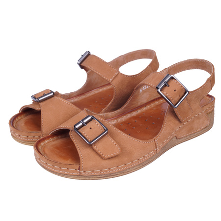 Sandały damskie skórzane SYRENA SBB 221223 RUDE CODEX