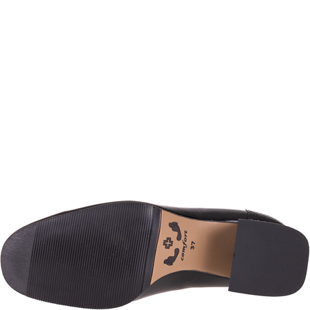 Czółenka damskie skórzane marki Syrena SGO 2096 czarne lakier