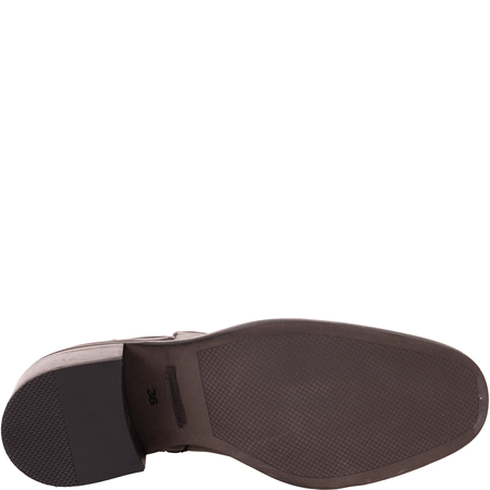 Komfortowe botki damskie Syrena SLA 1135/224 skóra naturalna licowa w kolorze czekolady