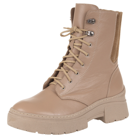 Trzewiki skórzane Syrena K-275 beżowe - wygodne i ciepłe