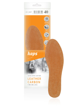 Wkładki Kaps Leather Carbon 36-47, skórzane, amortyzujące