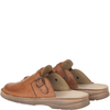 Komfortowe klapki męskie skórzane Syrena SH 011 brązowe