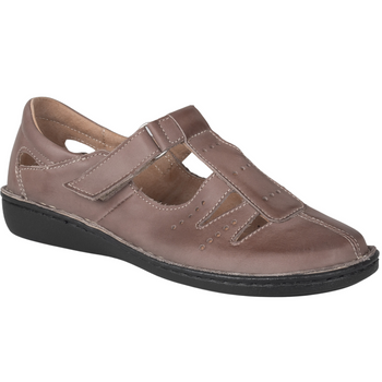 Przewiewne półbuty na rzepy SOT 067 cappuccino marki Syrena