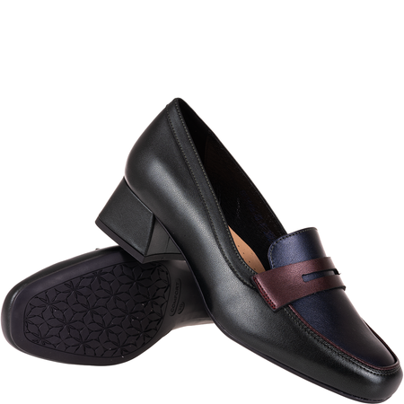 Czółenka damskie skórzane marki Syrena SPU 1466 wielokolorowe