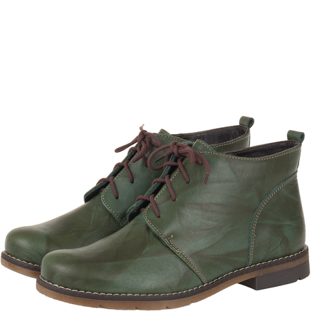 Botki damskie zimowe marki Syrena SST 4000/D zielone