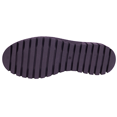 Botki damskie płaskie skórzane lakierowane Syrena SH 513 czerwone