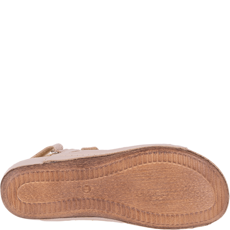 Sandały damskie skórzane Syrena Comfort SH 205 ecru