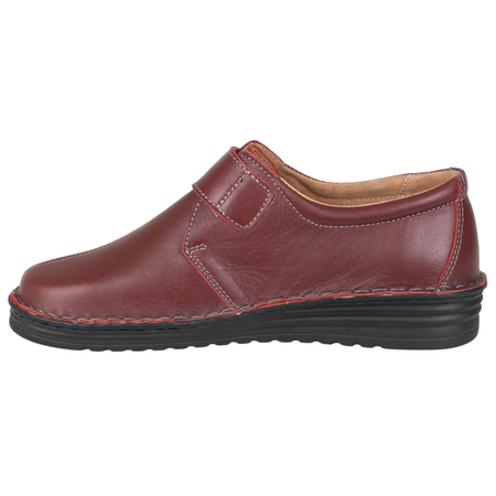 Półbuty damskie na rzepy SOT 069/M bordowe marki Syrena