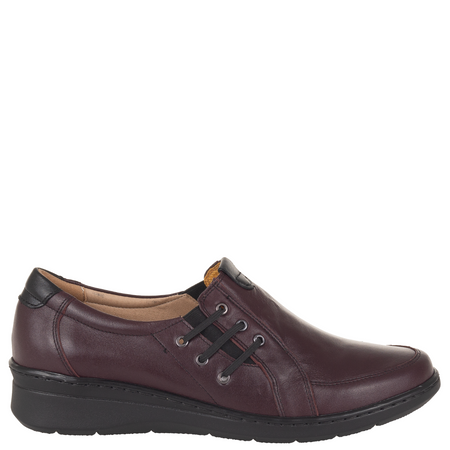 Półbuty damskie bordowe Syrena SE P-264 - skóra naturalna
