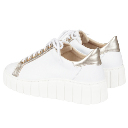 Półbuty damskie skórzane marki Syrena SST 1772 białe