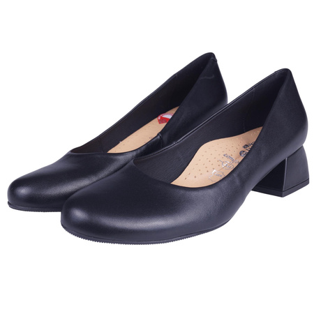 Czółenka damskie skórzane marki Syrena STX 22389o-3511 czarne